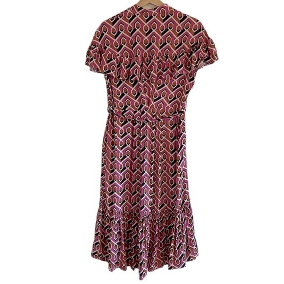 Corey Lynn Calter Anthropologie Annabel Dress Women’s Size XS Petite Midi Pink‎ - Picture 8 of 11